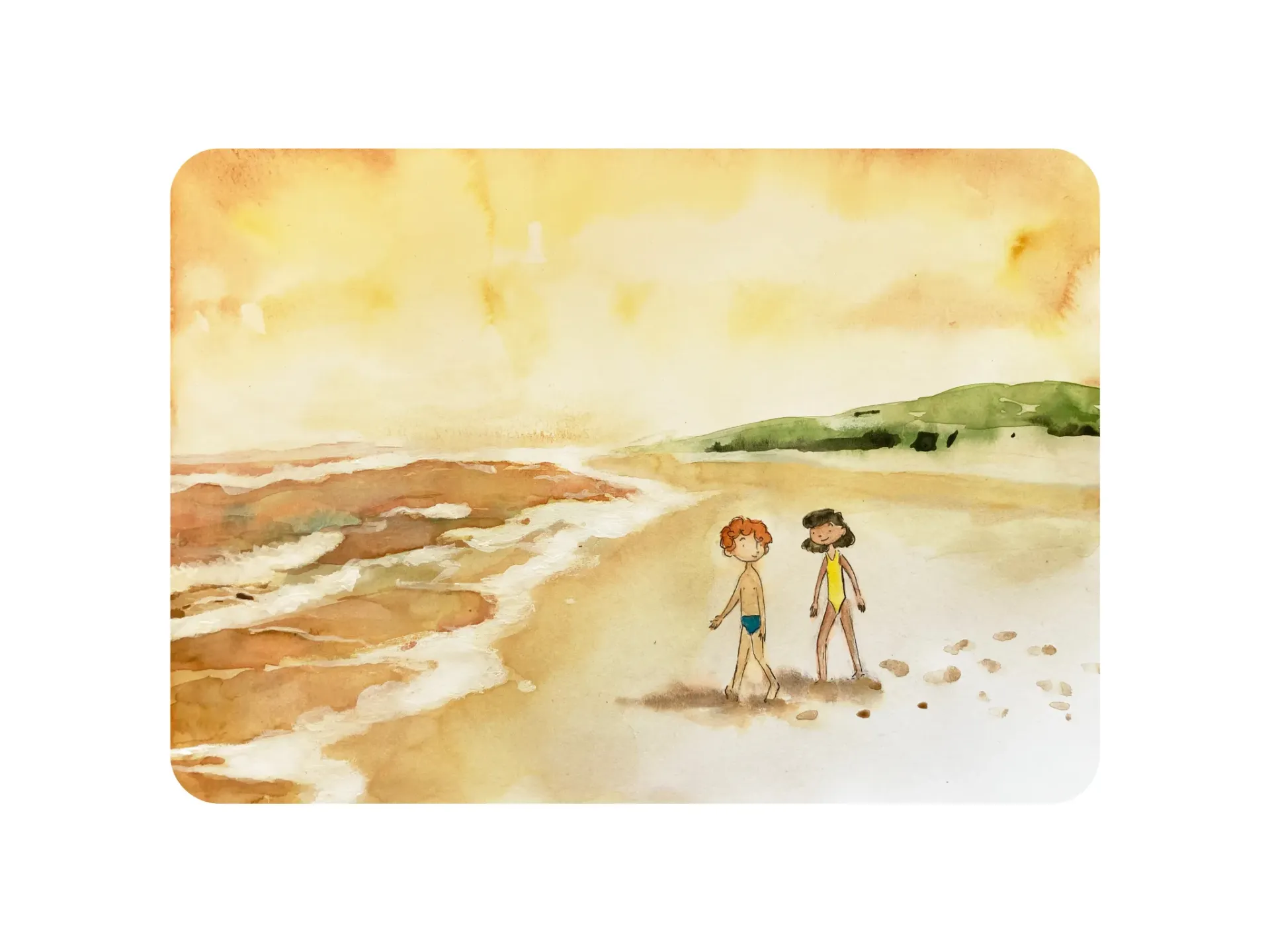 Wenskaart Strand